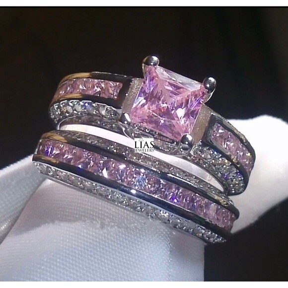 Ring Jewelry - New 18k white gold wedding ring set